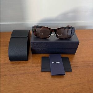 Prada SPR B05 Tortoise & Pink Sunglasses